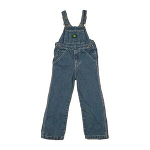 John Deere Denim Jean Bib Overalls Kids Youth‎ Size 6 Outdoor Farmer Tractor